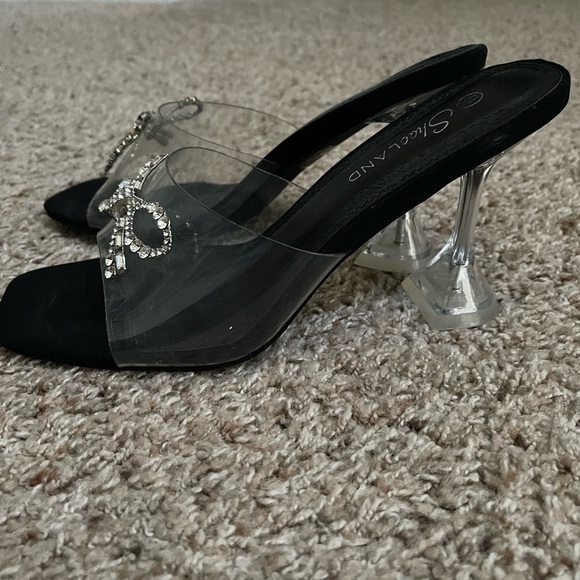 Shoe land Cape Robbin Open Toe High Heel Mule Pumps